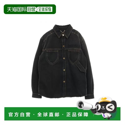 日本直邮中古LV路易威登男A级95新Denim Jacket牛仔外套棉外套黑