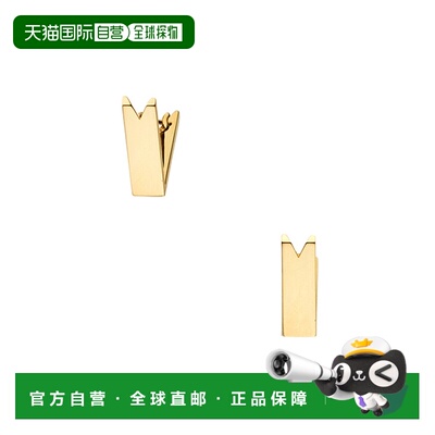 日潮跑腿Vendome 银色925 Tsumiki耳环 YellowGold ONESIZE KM8A0