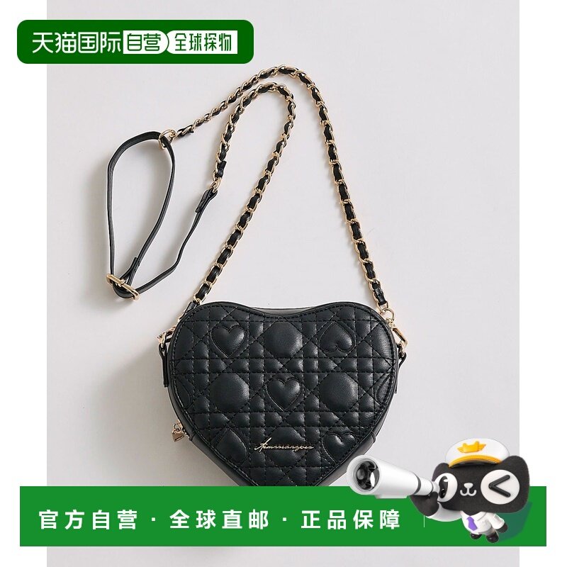 1h可退 日本直邮OLIVE des OLIVE 女装 心形绗缝单肩包 链条设计,运动包/户外包/配件,单肩包,淘宝优惠券,粉丝福利购,淘宝优惠卷