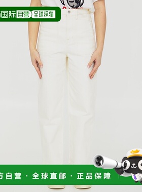 香港直邮KENZO 女士牛仔裤 SS2023 FD52DP2046D2WB 白色直筒裤