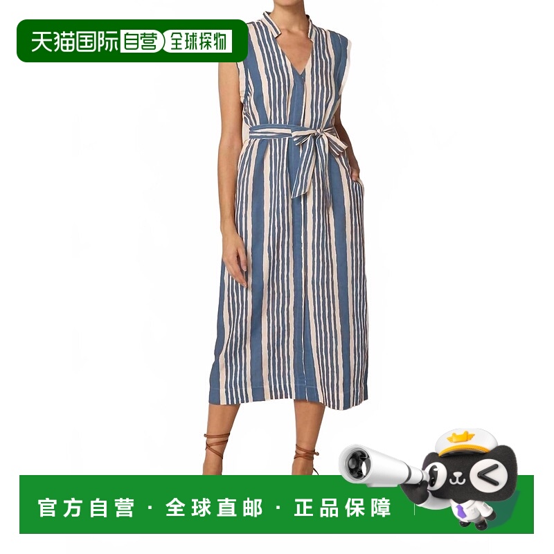 自营cleobellaLani Midi Dress In Vecchio Stripe Blue - vecchi