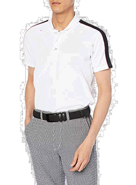 【日本直邮】Mizuno美津浓高尔夫短袖POLO衫男式XL白色 52MA1011