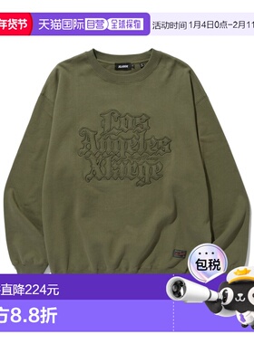 1h可退 日本直邮XLARGE男女同款宽松刺绣半拉链连帽外套 10126101