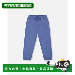 自营deux par deuxFleece Sweatpants with Articulated Knees Bl