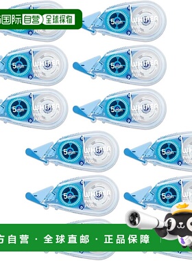 【日本直邮】PLUS Whiter Petit 修正带 5mm 蓝色 12 片装 WH-815