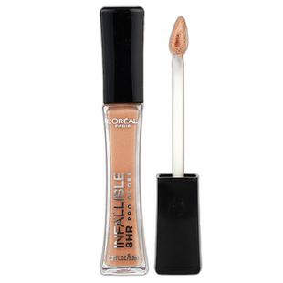 香港直邮欧莱雅,Infallible 8 小时长效丰盈唇釉,405 珊瑚正品