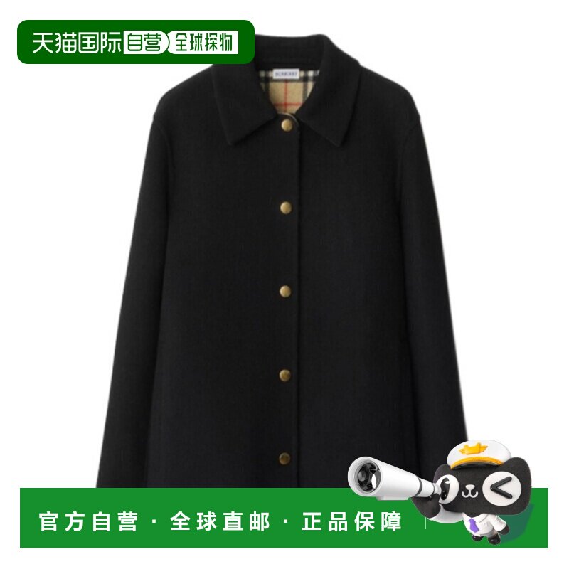 1h可退 香港直邮BURBERRY 女士大衣 81152891 CO 黑色 长袖休闲夹