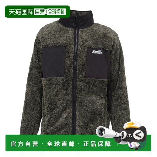 日本直邮Coleman 科尔曼男士仿皮草立领夹克 X6565A 卡其色