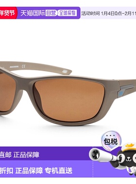 自营Skechers 男式 63 毫米哑光金太阳镜 - 哑光金 美国奥莱直发
