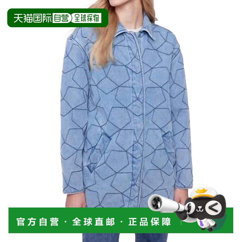 自营charlie bStar Quilted Denim Jacket In Light Blue - light