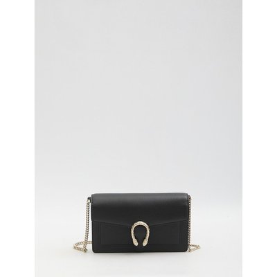GUCCI 女士手拿包 837373AAEAO1000 AW2025 黑色 Dionysus pouch