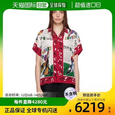 香港直邮潮奢 Bode 女士 白色 Honky Tonk 衬衫 MRS23SH023