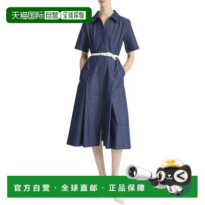 自营Vince Denim Shirtdress - Blue 连衣裙美国直发奥莱