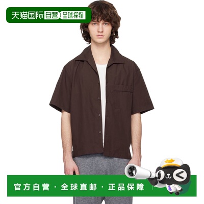 香港直邮Entire Studios 男士 棕色 Pajama 衬衫 ESSS26SR03012BR
