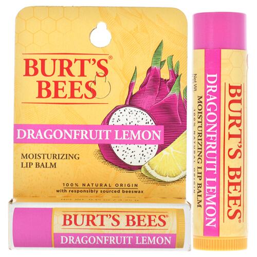 美国直邮Burts Bees 美国小蜜蜂火龙果柠檬保湿润唇膏 4.5g