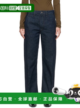 1h可退 香港直邮潮奢 Lemaire 女士 蓝色 High Waisted Curve 牛