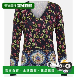 colorful花色 香港直邮Etro 印花真丝混纺毛线衫 女士 舒 艾特罗