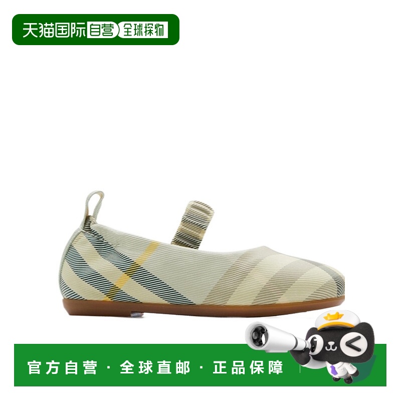 1h可退 香港直邮burberry 儿童 时尚休闲鞋芭蕾舞鞋一脚蹬
