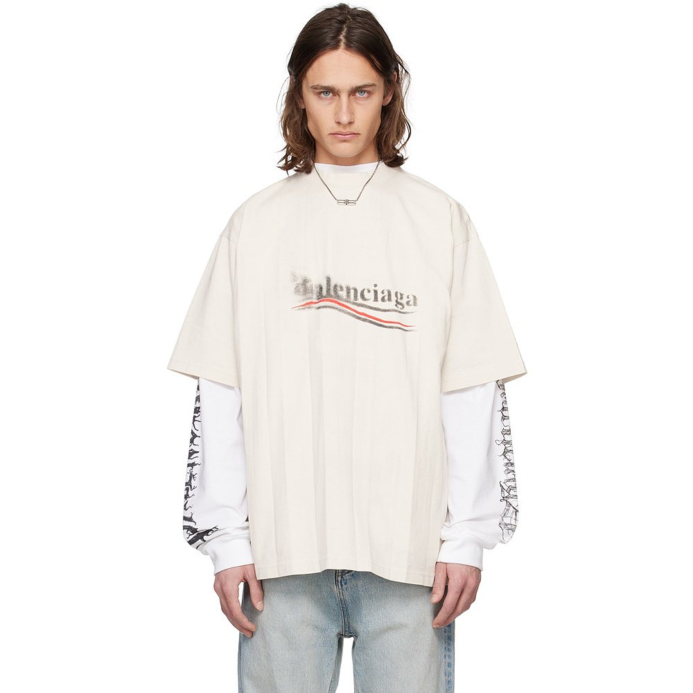 潮奢 Balenciaga 巴黎世家 男士 短袖T 恤 764235TQVI5