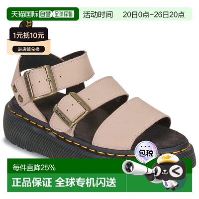 欧洲直邮Dr. martens 马丁博士 女鞋 春夏 凉鞋 Gryphon Quad Pow