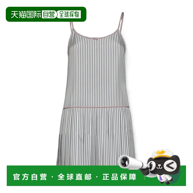 香港直邮Thom Browne 褶边连衣裙 FDSF09AF0819真丝吊带