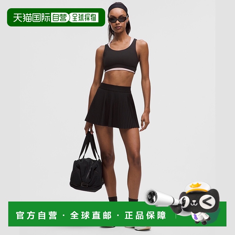自营1h可退 欧洲直邮LULULEMON露露乐檬 高腰褶皱Varsity网球裙