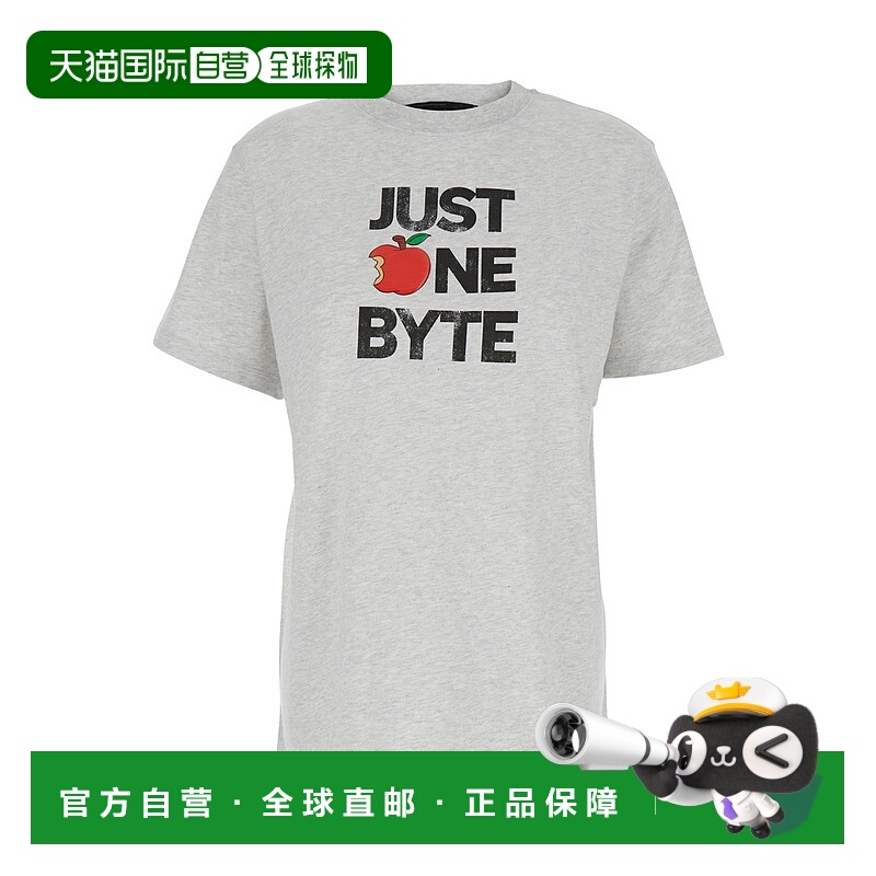 香港直邮Coperni 女士 Front 灰色水手领印花棉质T恤 DJS03F5028B