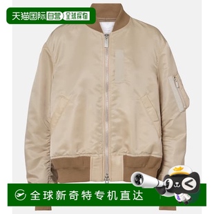 香港直邮Sacai 斜纹布套头上衣 1h可退 女士 beige米色 舒适时尚