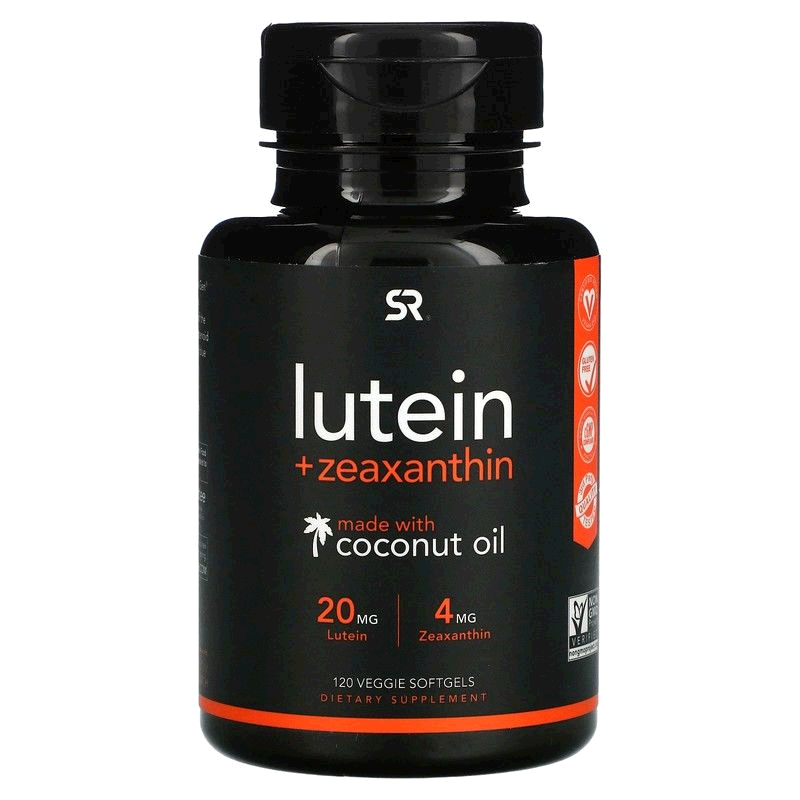 香港直发Sports Research含叶黄素保护眼睛营养胶囊胡萝卜素120粒