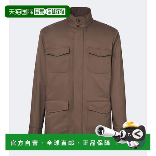 香港直邮Canali 康钠丽 男士 高科技军装夹克 brown棕色 舒适时尚