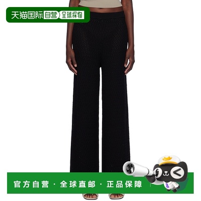 香港直邮潮奢 TOTÊME 女士 黑色 Wide-Leg 长裤 243WRB0207YA0040