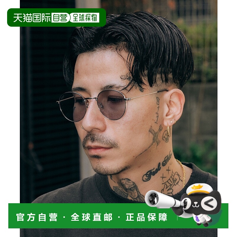 1h可退 日本直邮Subciety 经典圆形金属框墨镜 15087032