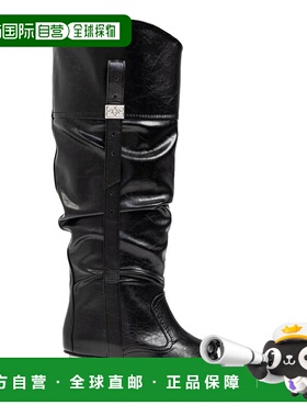 香港直邮GANNI 女士靴子 S31134916099 AW2025 黑色 Heeled boots