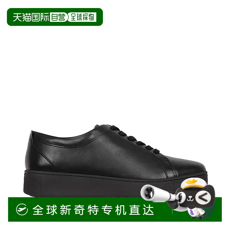 自营 Fitflop女式拉力赛皮革运动鞋-全黑 【美国奥莱】直发