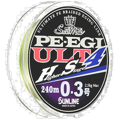 【日本直邮】Sunline桑濑 4编PE鱼线HS4 240m 0.3号 2.5kg鱿鱼