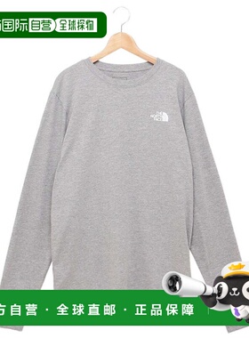 日本直邮 The North Face 男士灰色长袖印花T恤 NF0A8B68 CQO北面
