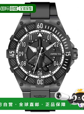 自营Invicta Men's Aviator 50mm手表IN-50665-黑色 美国奥莱直发
