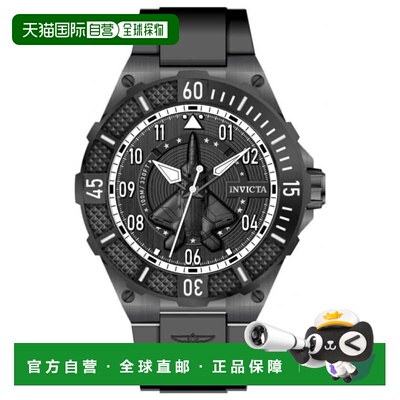 自营Invicta Men's Aviator 50mm手表IN-50665-黑色 美 美国奥莱