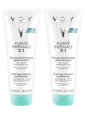 欧洲直邮Vichy薇姿泉之净卸妆乳300mlx2支装三合一深度清洁