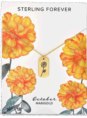 自营sterling forever诞生花吊坠 - 十月 / 万寿菊 【美国奥莱】