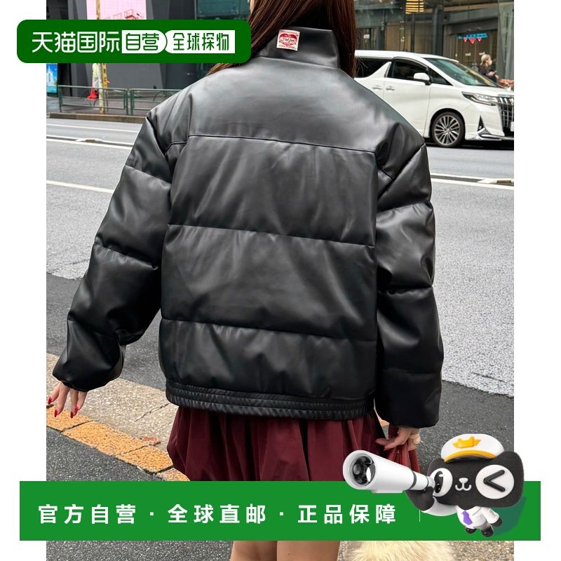 日本直邮CIAOPANIC男女同款仿皮蓬松夹克 光泽感街头风半拉链外套