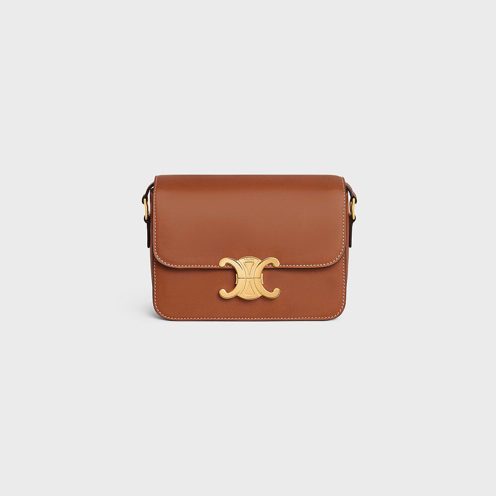 CELINE（思琳）女士 青少年 Triomphe 天然小牛皮包