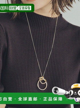 1h可退 日本直邮YECCA VECCA 女士 Knot Hoop 长款项链 精致链条