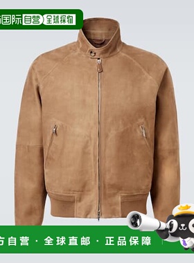 1h可退 香港直邮Loro Piana 诺悠翩雅 男士 Novak 绒面革短夹克