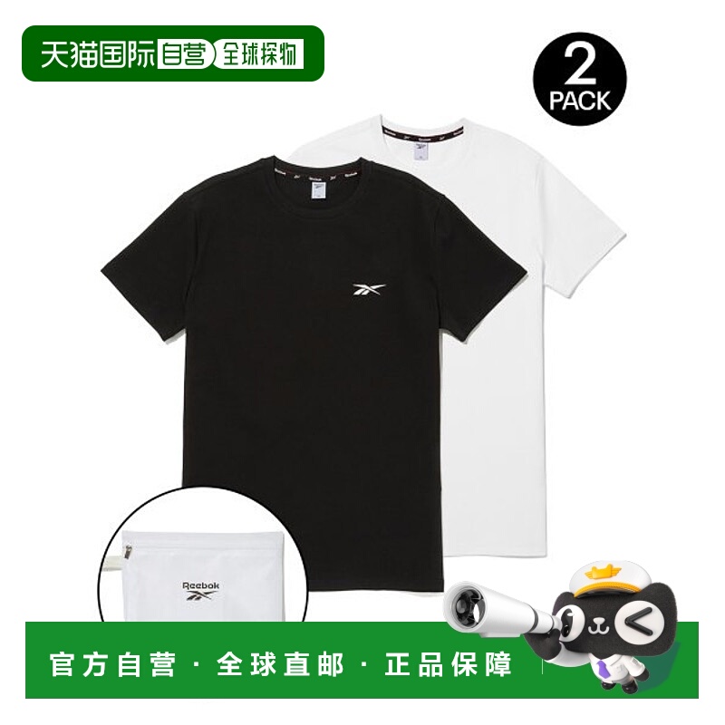 韩国直邮REEBOK 公用T恤RESR3FR50BK高档舒适时尚百搭 简约高级感
