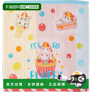 【日本直邮】丸真 小黄人手巾 34 x 36 厘米 蓬松糖果  棉 480503
