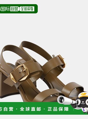 1h可退 香港直邮潮奢 Jimmy Choo 周仰杰 女士 Hawke 70 皮质凉鞋