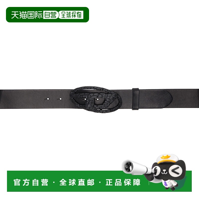 1h可退 香港直邮潮奢 Diesel 迪赛 女士 黑色 B-1dr-Layer 腰带 X