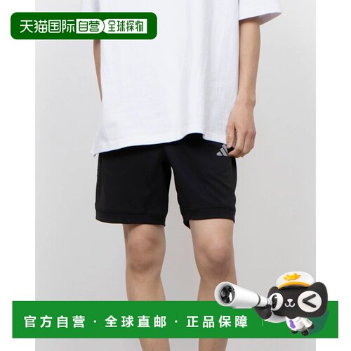 日本直邮adidas 男士 阿迪达斯 Adaptation 常规版型 双层针织短