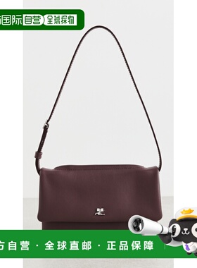 1h可退 香港直邮Courreges 女士 Cuff 皮革迷你手包 red红色 舒适